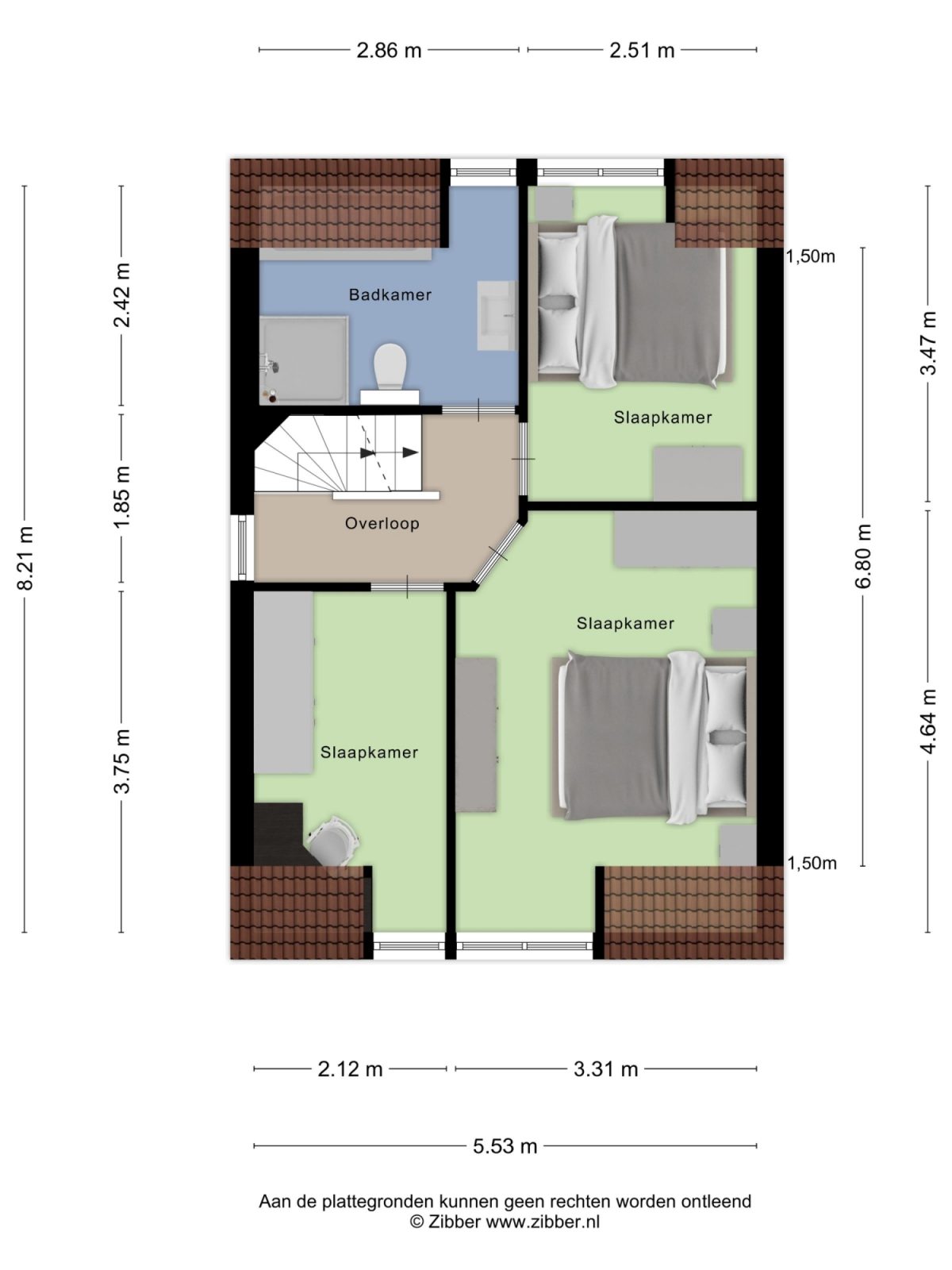 Leistraat 1 plattegrond 2