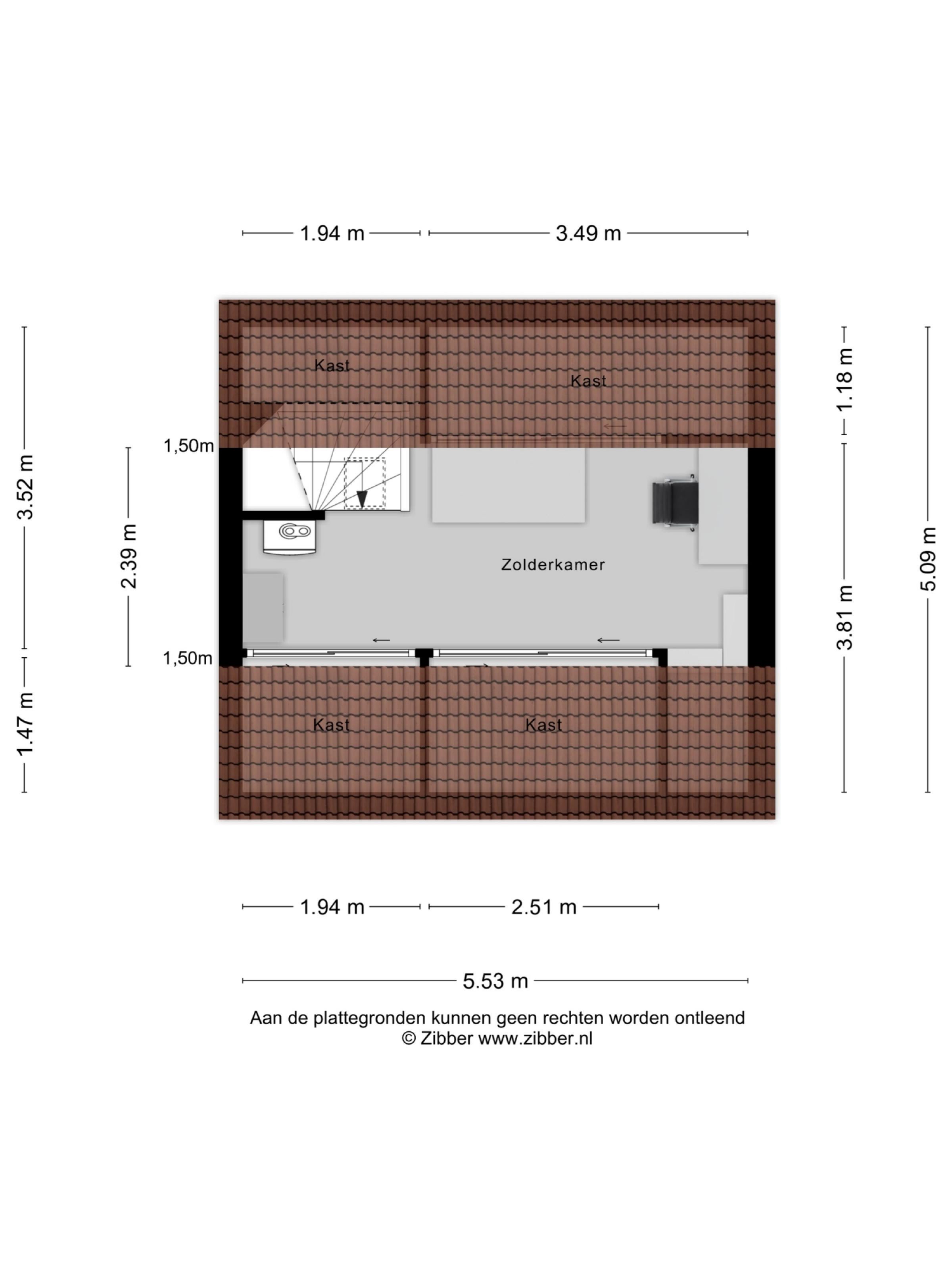 Leistraat 1 plattegrond 3