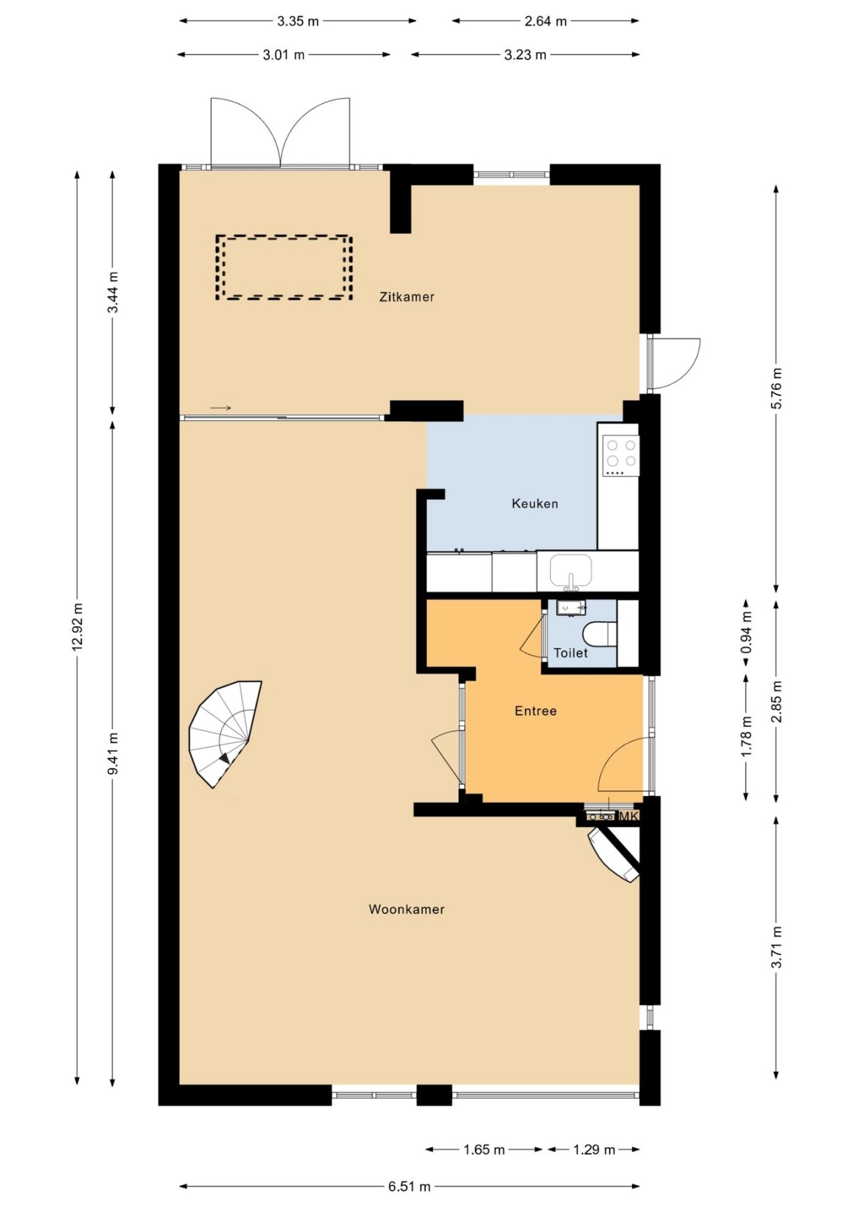 De Koppele 589 plattegrond
