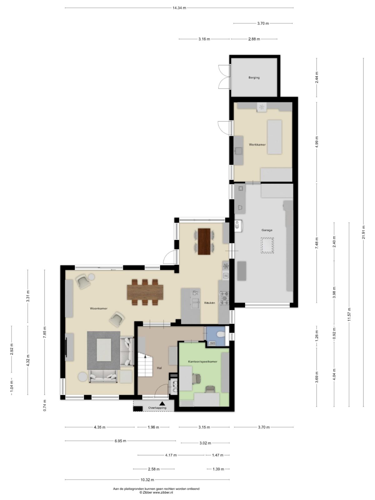 Verzetsheldenlaan 21 plattegrond