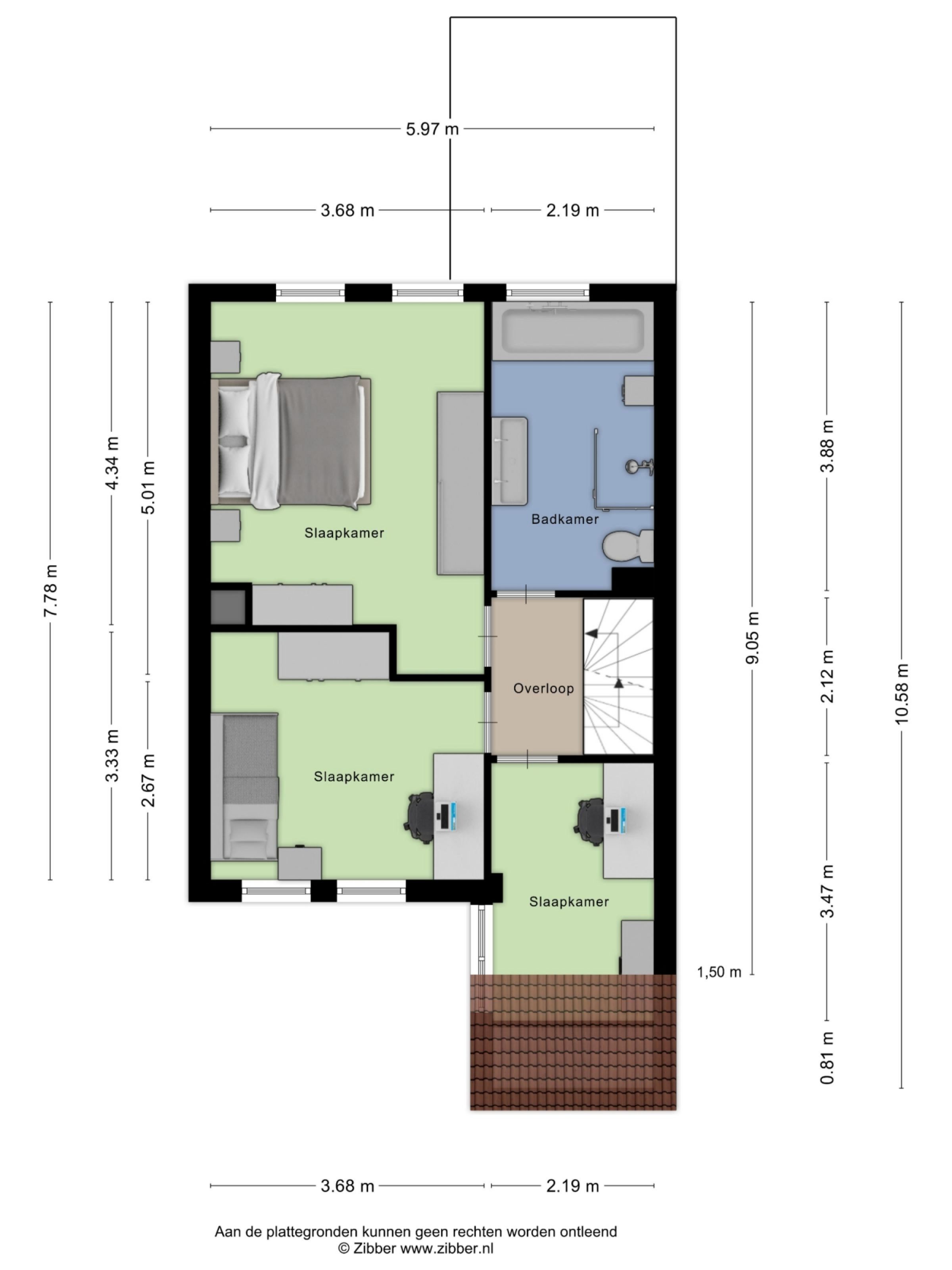 Normandielaan 42 plattegrond 2