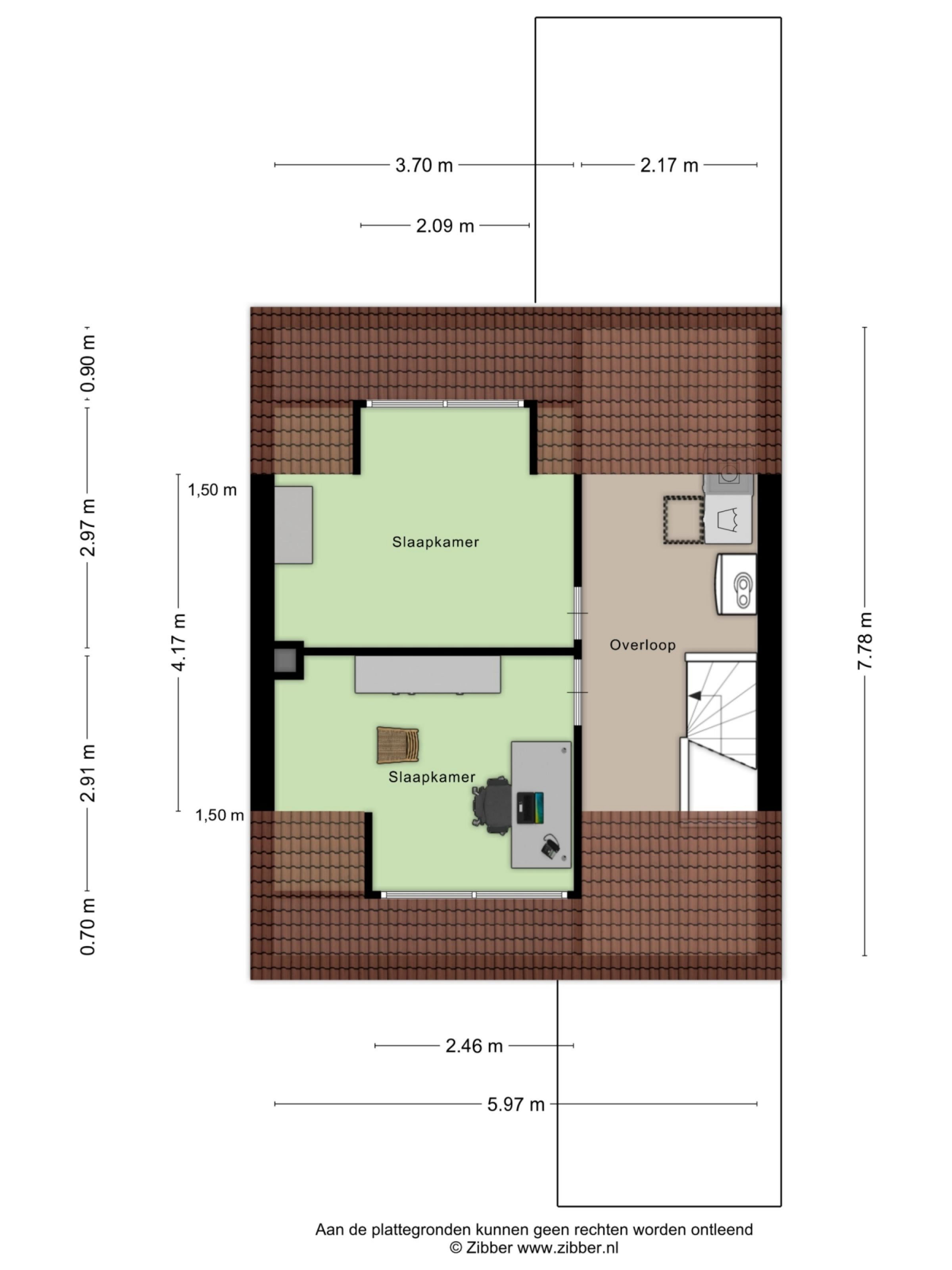 Normandielaan 42 plattegrond 3