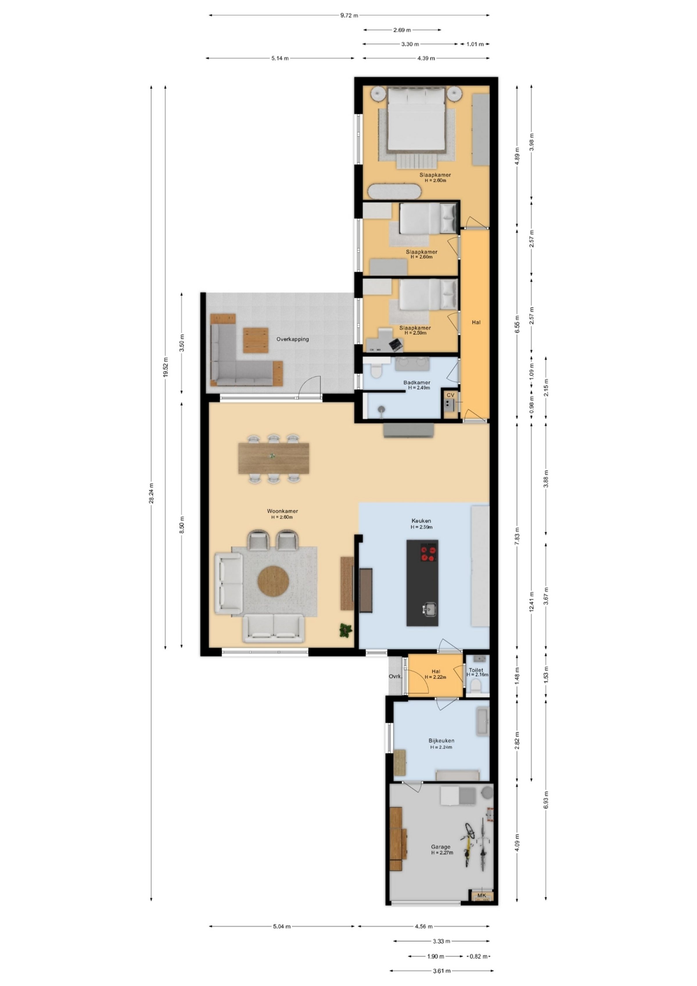 Seinelaan 66 plattegrond