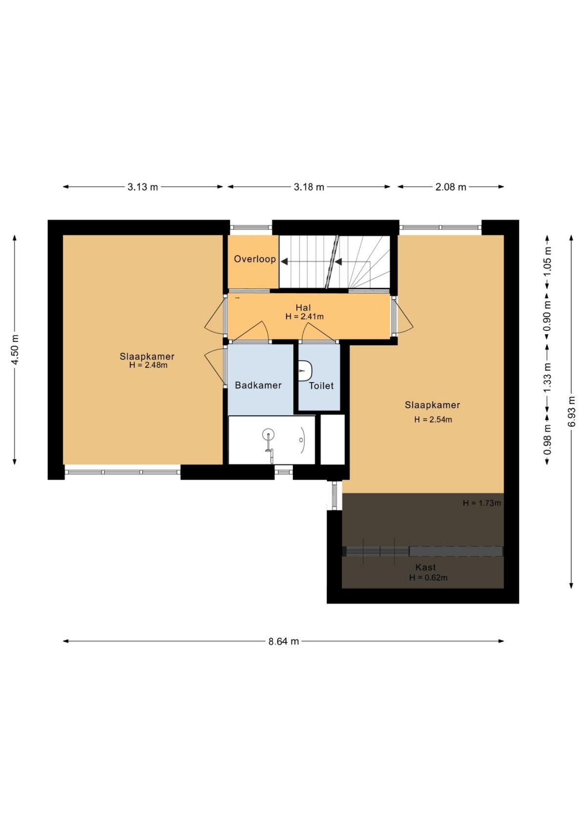 Generaal van Portlandlaan 55 plattegrond 2
