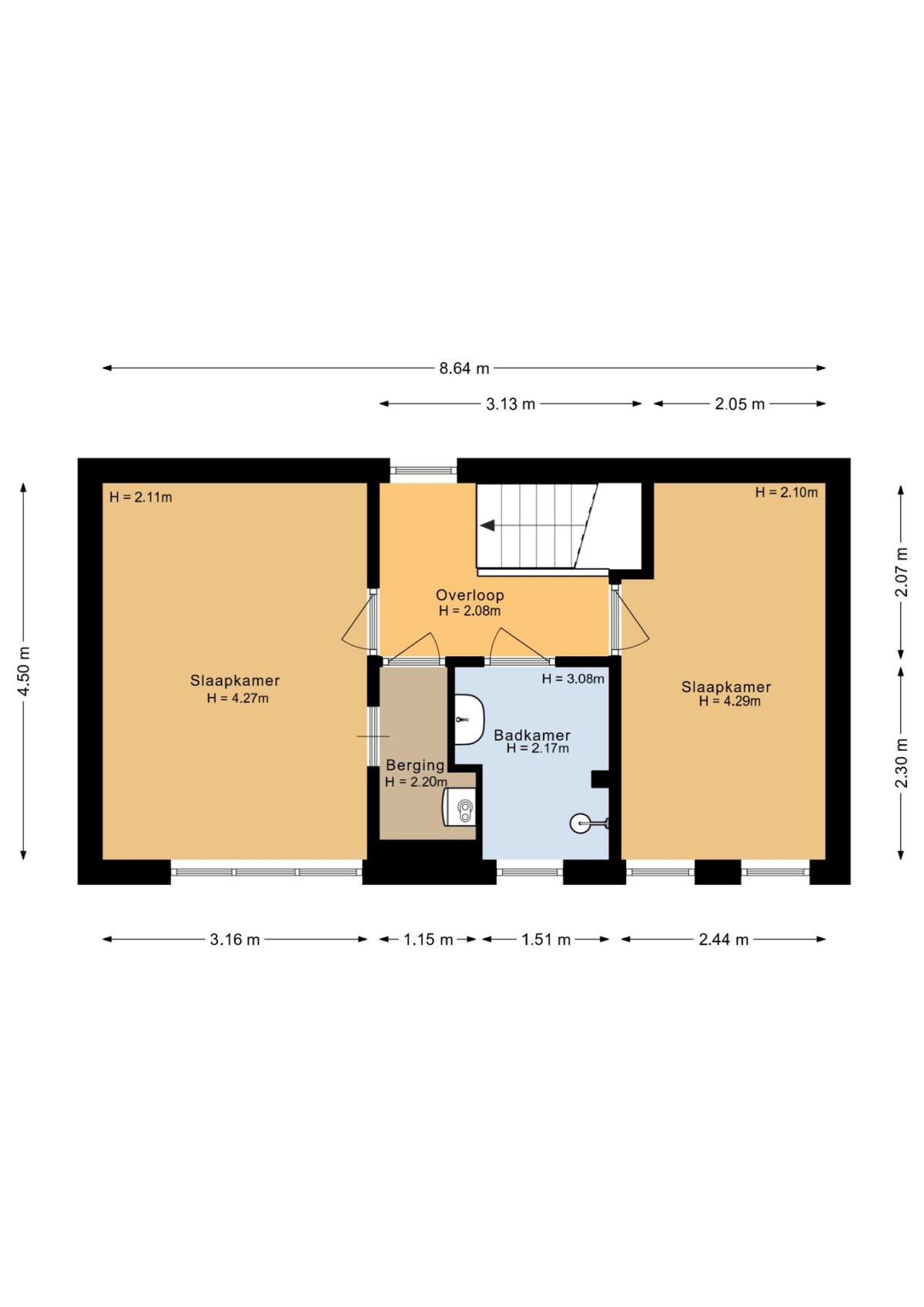 Generaal van Portlandlaan 55 plattegrond 3