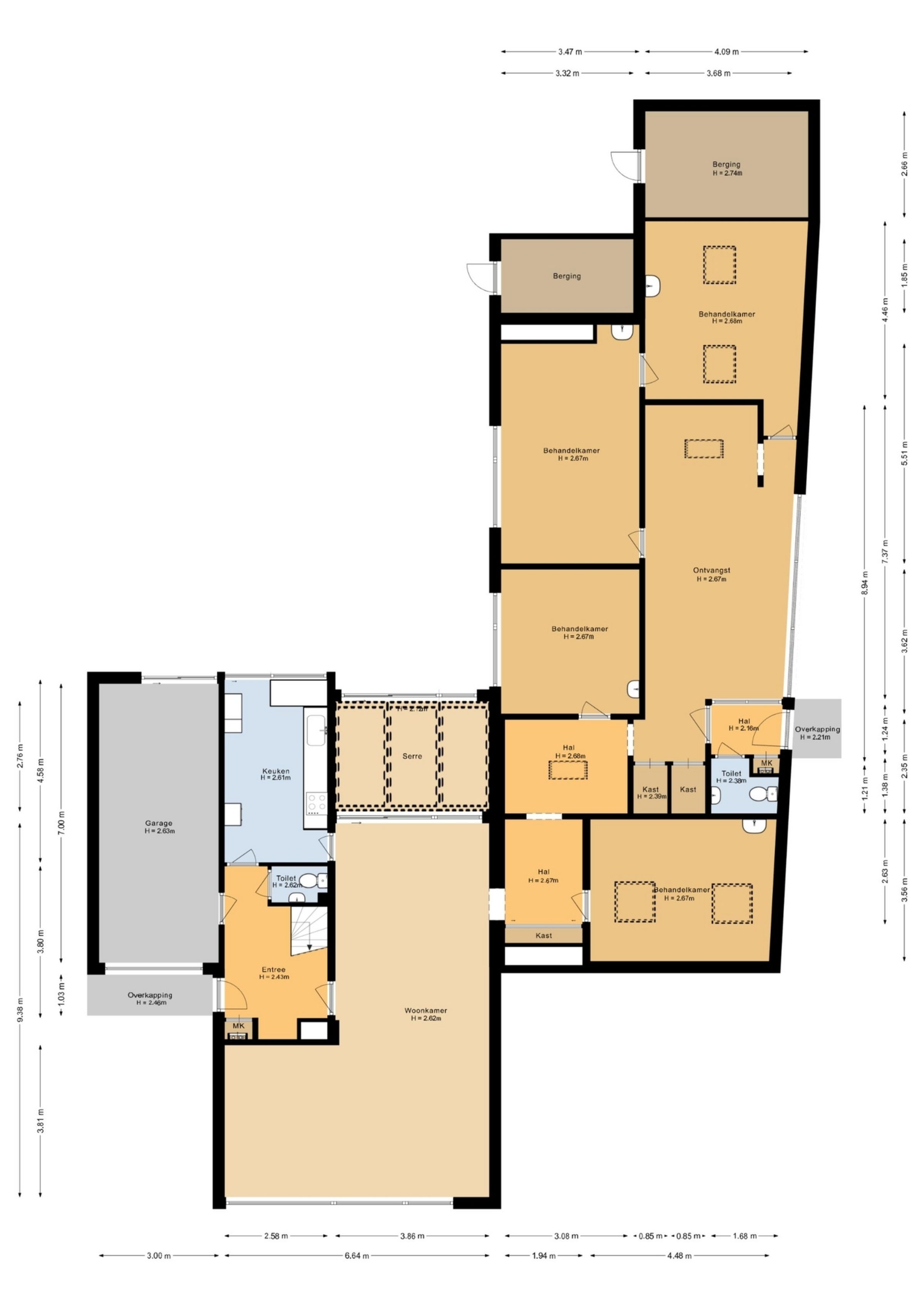 Grebbeberglaan 46 plattegrond